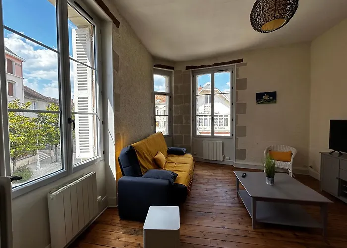 Apartamento T2 En Centre-ville, 1er étage, La Roche-posay, Pour 4 Pers, Animaux Bienvenus - Fr-1-541-107 *